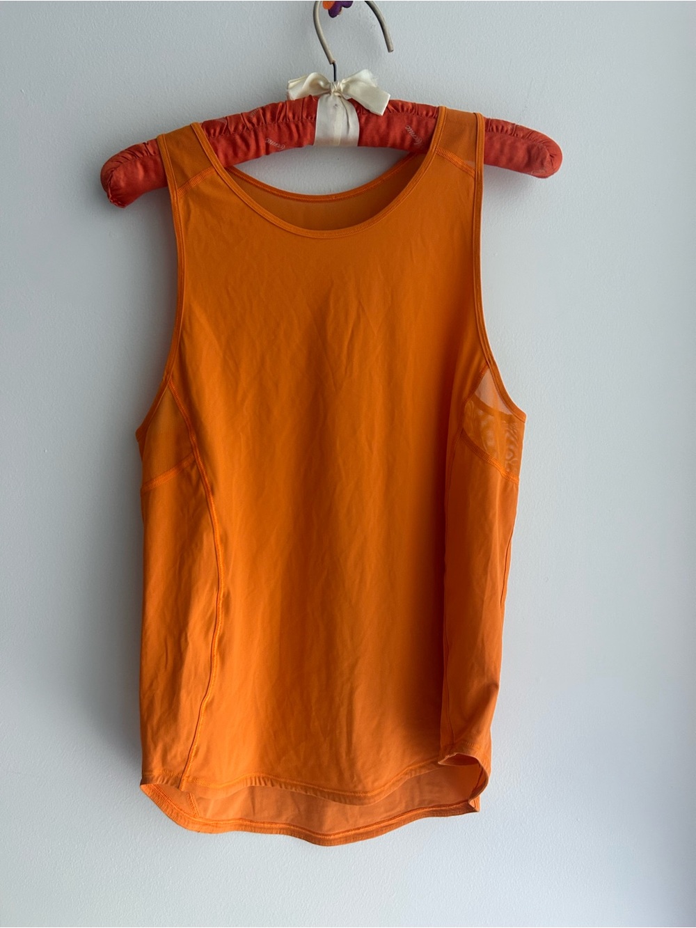 Top Lululemon bright orange athletic tank top - Picture 3 of 7